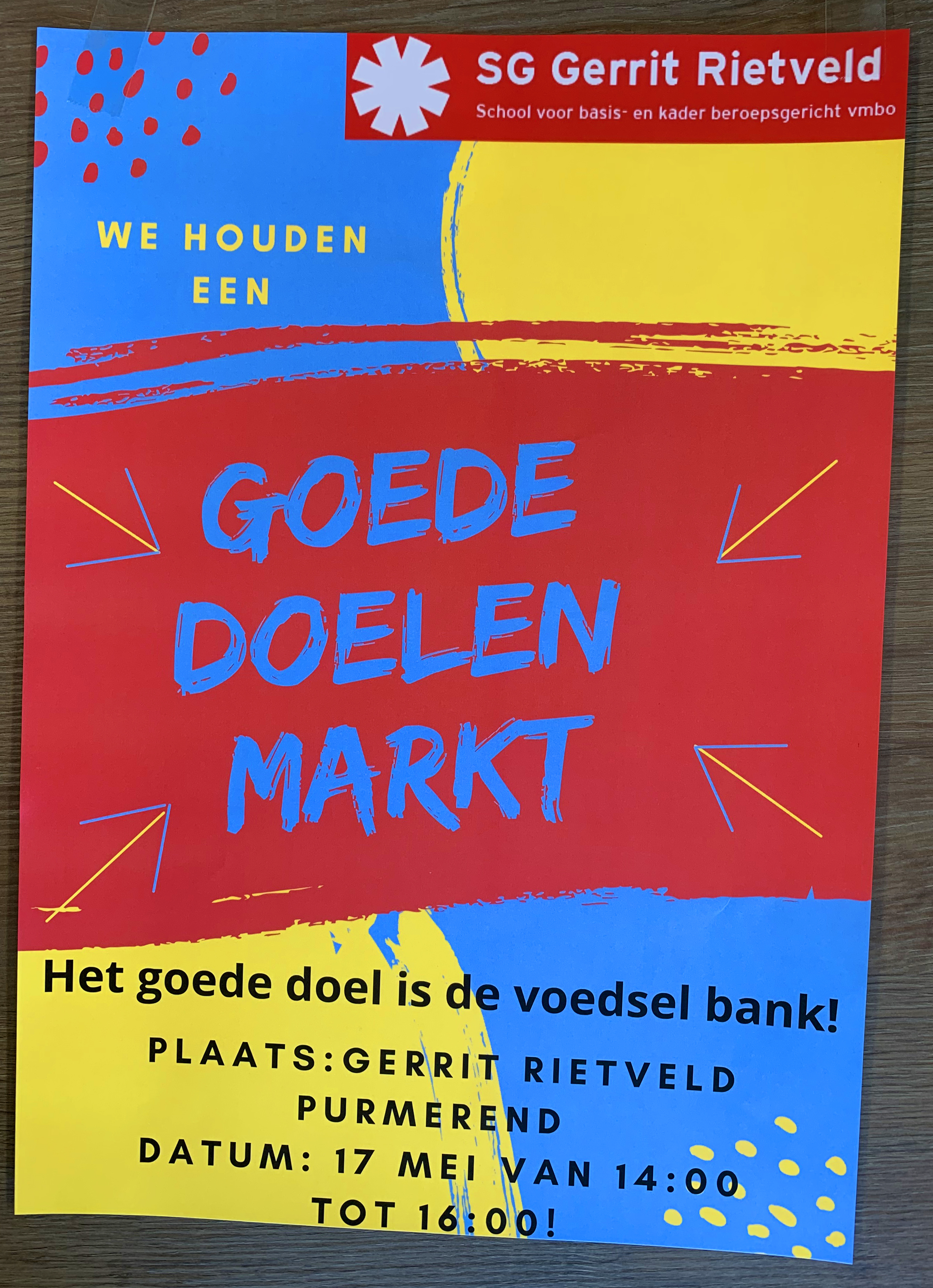 Kom naar onze goede doelen markt!